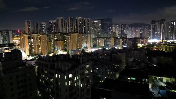 新桥夜景航拍