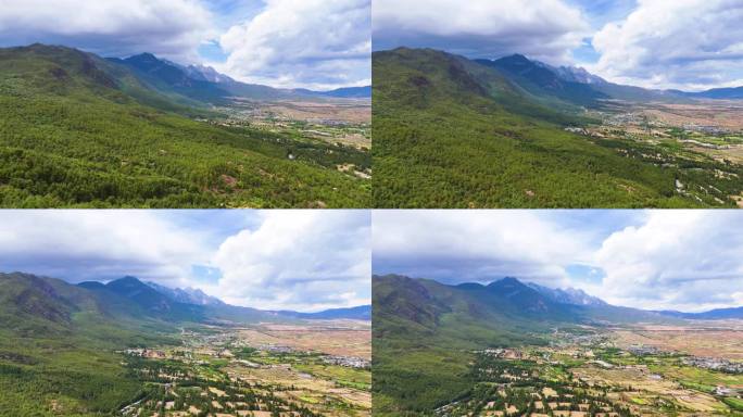 4K航拍云南风光大山云里雾里绿水青山