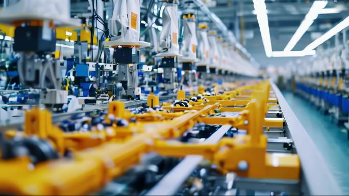 轻工业制造、纺织厂车间、流水线