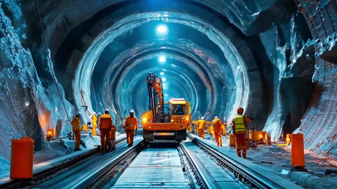 隧道建设 盾构机 隧道施工 基础建设