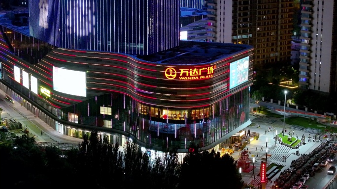 太原全景 南中环 祥云桥夜景航拍4K