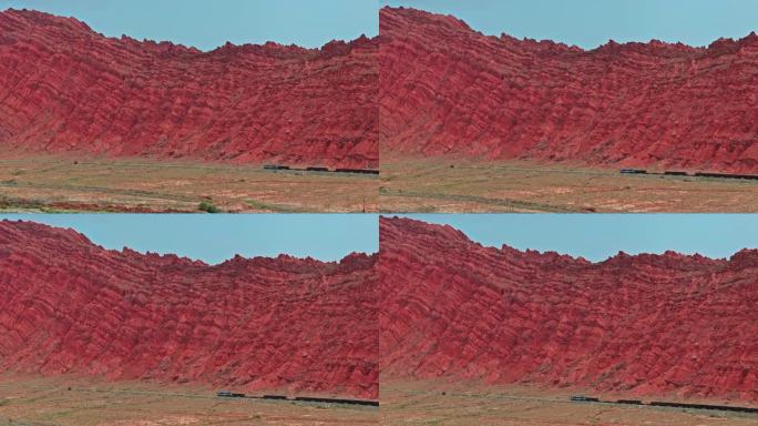 色彩艳丽的山峰