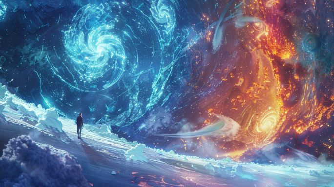 梦幻意境震撼场面穿越未来