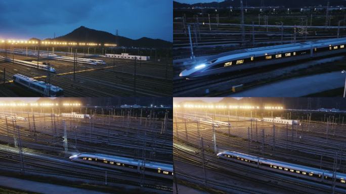 高铁动车组检修站复兴号