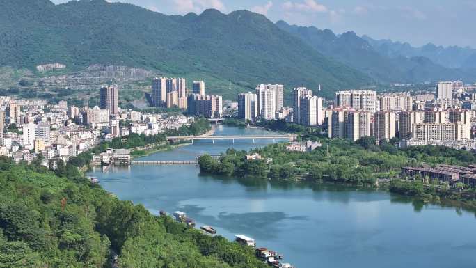 阳山县城航拍