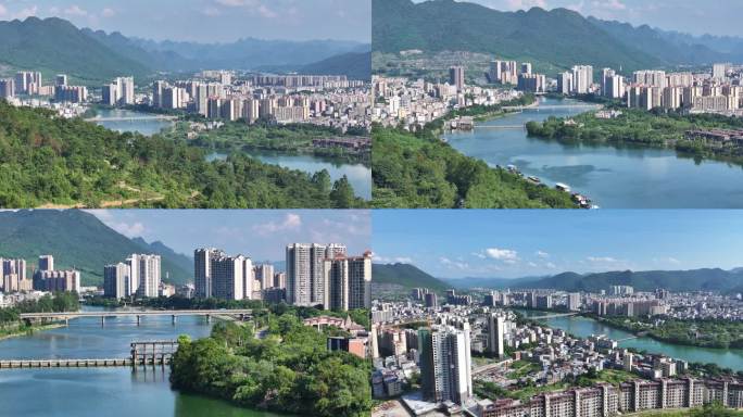 阳山县城航拍