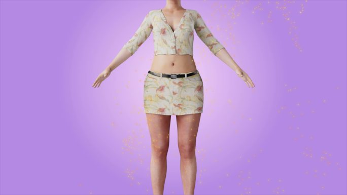 女性减肥脂肪动画