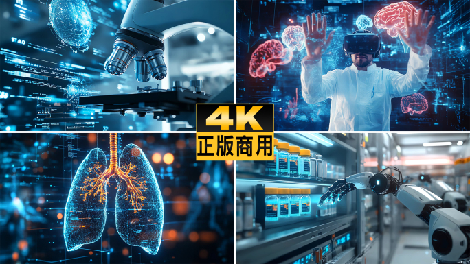 智慧医疗科技数字生物医学实验室医药医院
