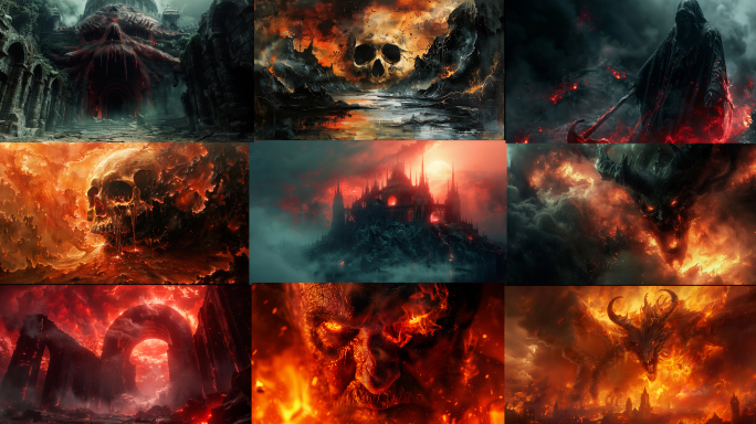 地狱 炼狱 恶灵 冥河 恶魔地狱火焰