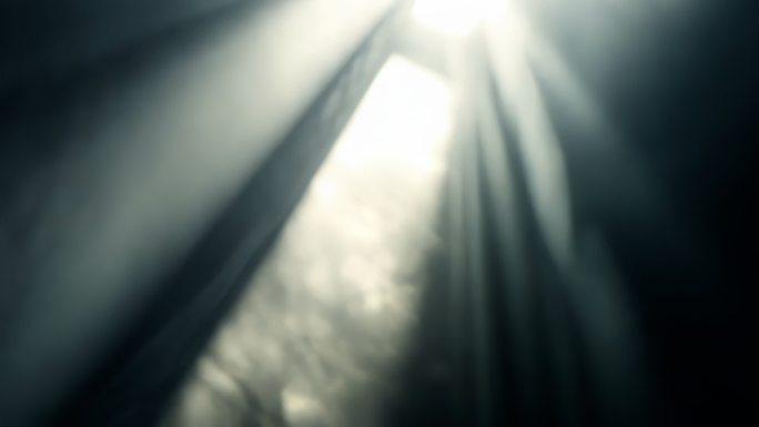 唯美窗户天井光影变幻窗帘树木光影地产