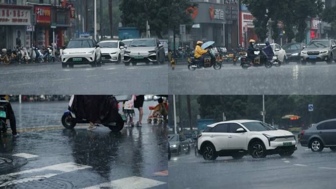 下雨天街道-升格动画