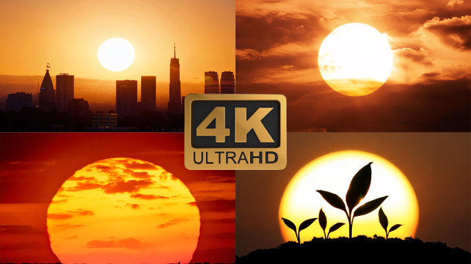 震撼大气太阳日出日落唯美云海日出片头