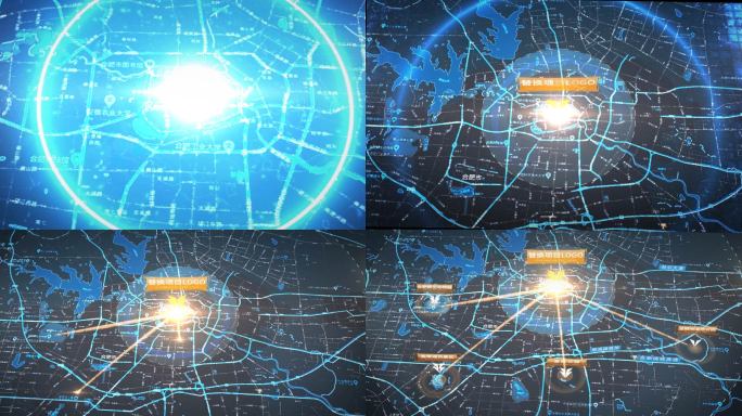 安徽 合肥市区地图包装