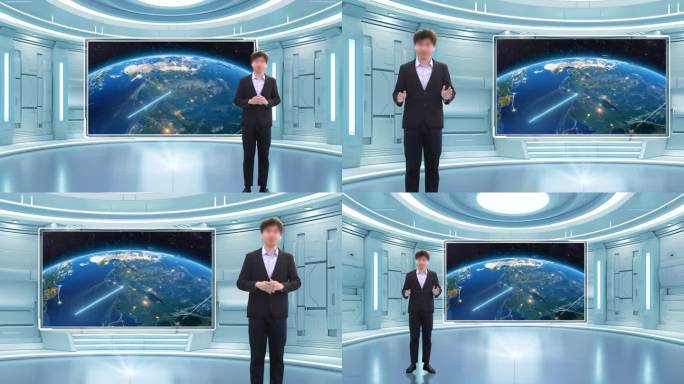 科技虚拟演播室演播厅