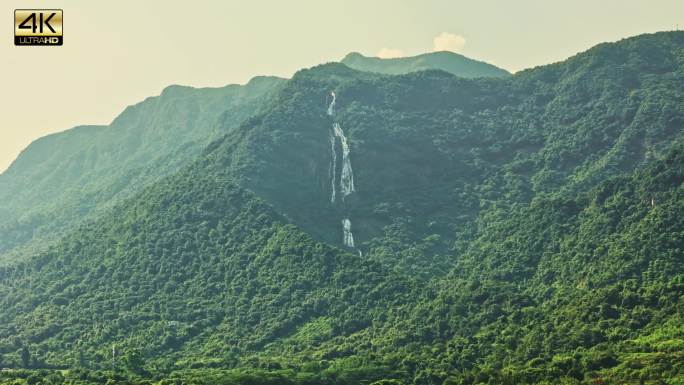 广州增城白水寨大封门森林公园山脉碧绿水库