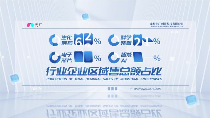 简洁明亮文字数据展示