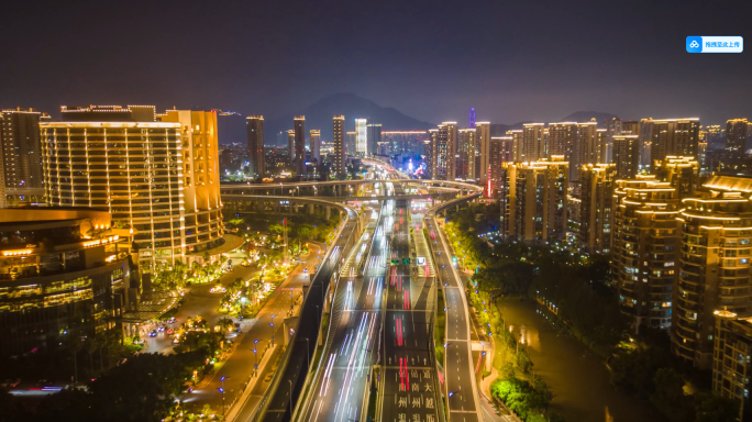 温州城市夜景延时