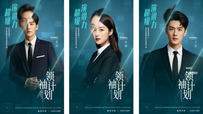 简洁大气商务人物介绍AE模板(竖版）