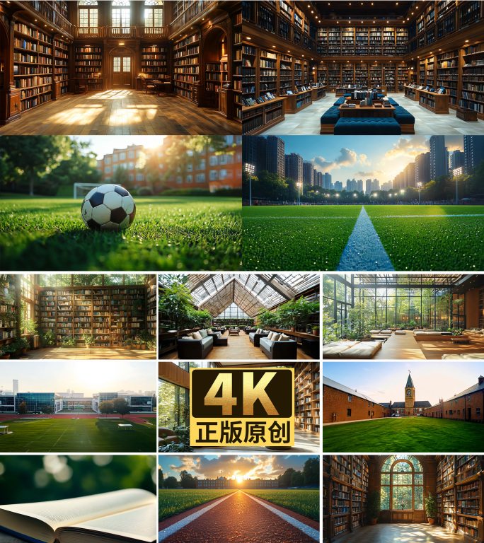 青春校园空镜大学生活自由热烈梦想希望