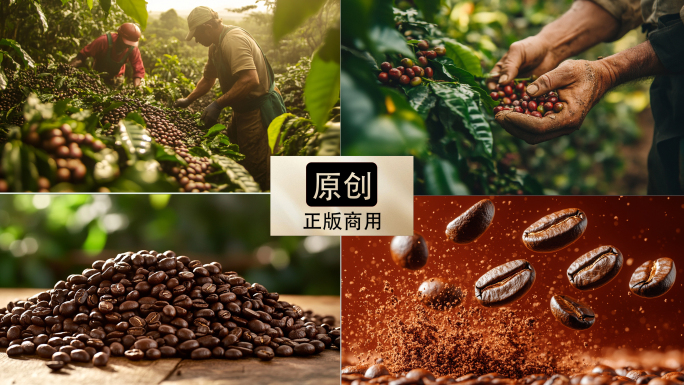 咖啡豆 咖啡树咖啡宣传片