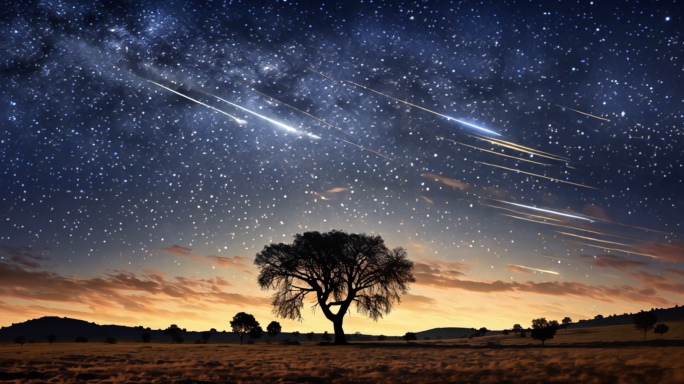 星空银河流星雨