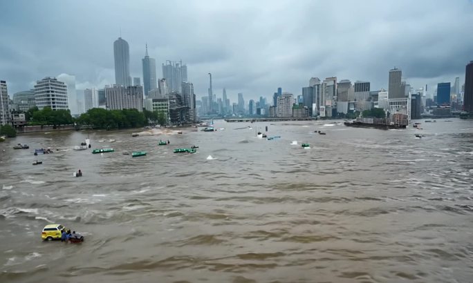 台风暴雨河南暴雨汛情山洪暴雨水灾大洪水