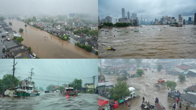 台风暴雨河南暴雨汛情山洪暴雨水灾大洪水