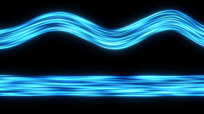 粒子流光线条穿梭ae模板 路径可修改