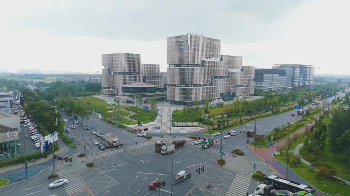 白鹭湾科技生态园航拍 4K