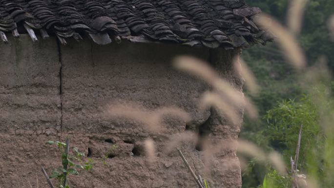 山区少数民族土坯房子