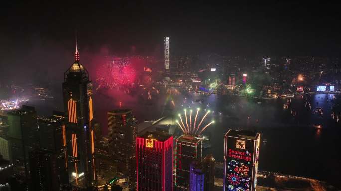 4k香港烟花宣传片