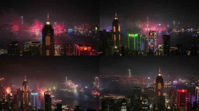 4k香港烟花宣传片