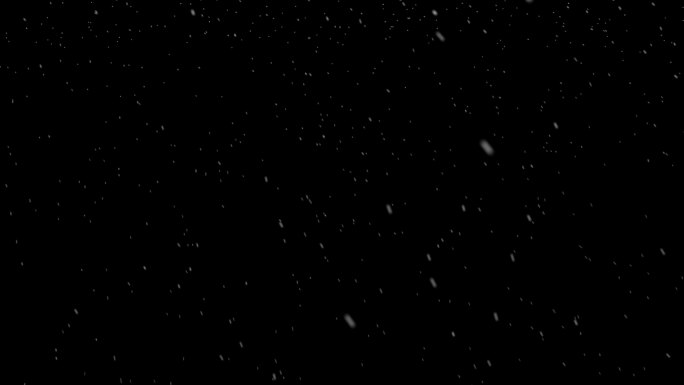 4K飘雪雪花带透明通道ae工程