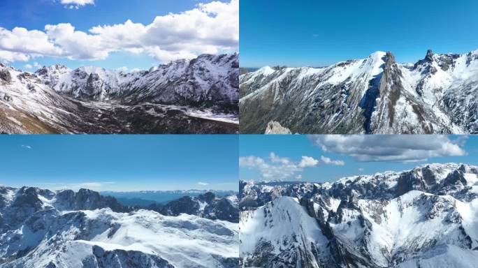 河西走廊 祁连山雪景