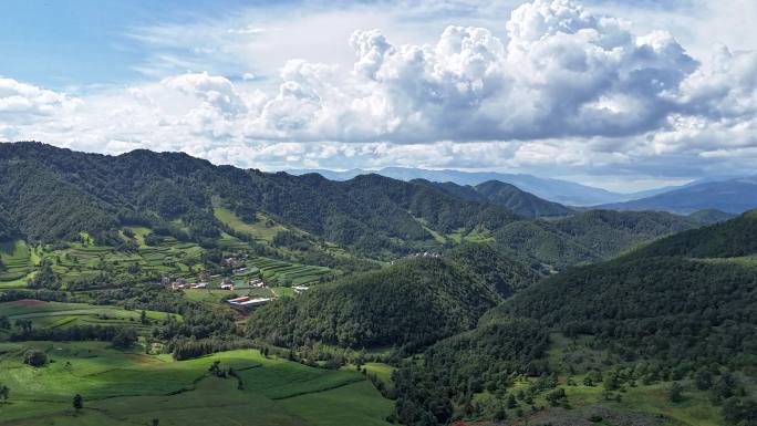 航拍延时摄影 山野