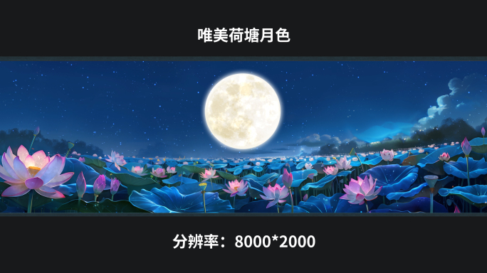 【8k】唯美荷塘月色