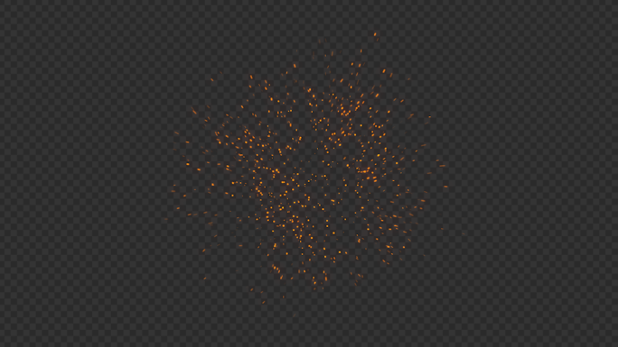 【视频素材】带通道爆开有节奏红色火星粒子