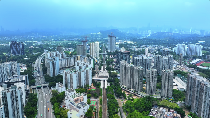 香港北区空景 上水地铁站