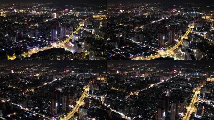 漳州夜景延时航拍