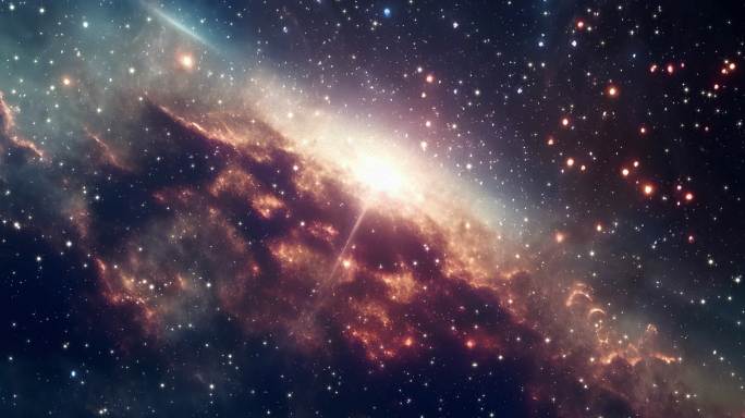 8K超宽屏循环星空穿梭