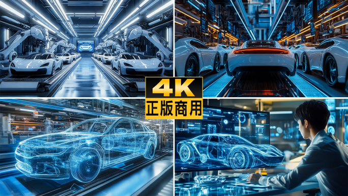 汽车工厂车间制造设计科技智慧新质生产力