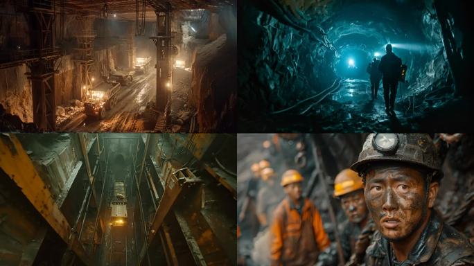 矿工矿洞煤矿工人