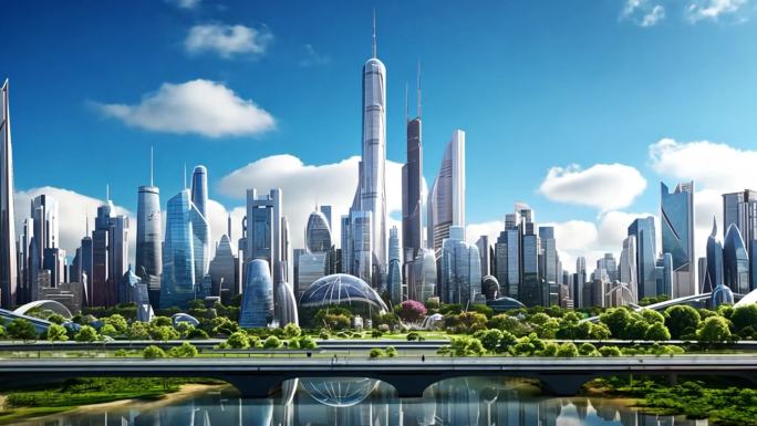 科技城市 未来交通 数字穿梭 城市规划