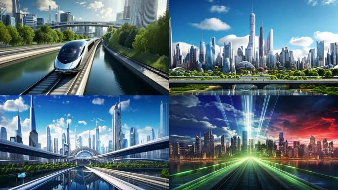 科技城市 未来交通 数字穿梭 城市规划