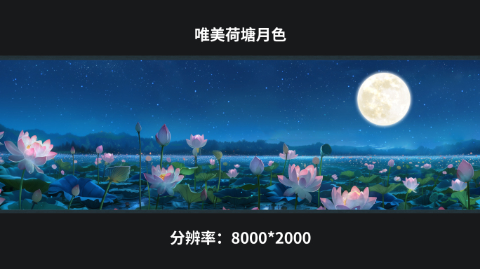【8k】唯美荷塘月色