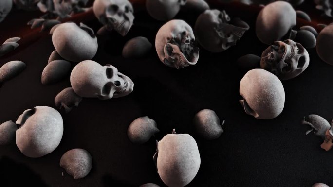 万圣节的头骨。