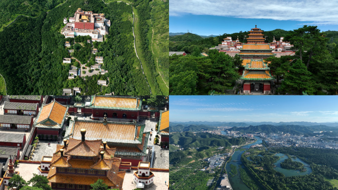 承德混剪素材 八大庙 夜景