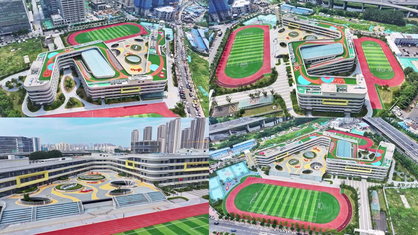 航拍-青岛二中附属实验学校