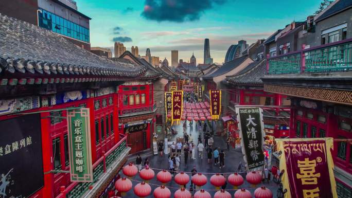 68天津南开区古文化景区人流量