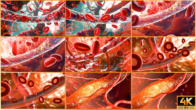 人体血管 红血球 心血管 血管 血液片头